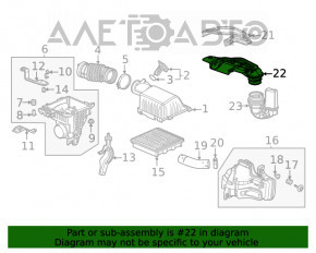 Повітроприймач Honda Civic XI FE/FL 22-1.5T