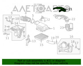 Ущільнювач повітроприймача Honda Civic XI FE/FL 22-1.5T