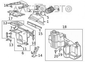 Уплотнитель воздухоприемника Honda Civic XI FE/FL 22- 2.0