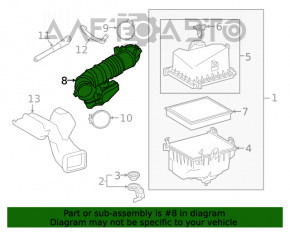 Повітропровід на колектор Lexus ES350 19-21