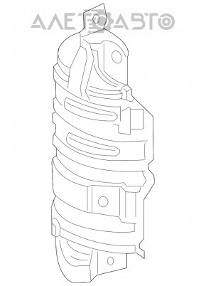 Защита выпускного коллектора Honda Accord 18-22 1.5T нижняя