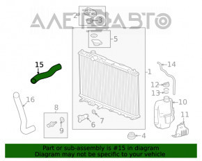 Патрубок охолодження верхній Honda Civic XI FE/FL 22-2.0