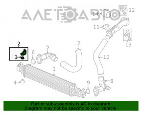 Кріплення радіатора верхнє праве Honda Civic XI FE/FL 22-1.5T