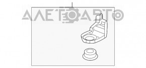 Крепление радиатора верхнее левое Honda Civic XI FE/FL 22- 1.5T