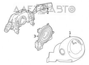 Гитара подрулевых переключателей Nissan Rogue 21-23 под ПТФ JP built