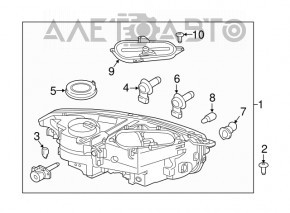 Фара передняя правая Volvo XC90 16 галоген