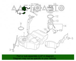 Кришка заливної горловини бензобака VW CC 08-17