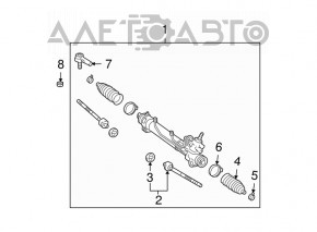 Рейка рулевая Lexus RX300 RX330 04-06