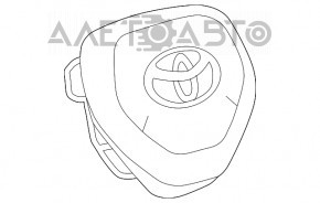 Подушка безопасности airbag в руль водительская Toyota Rav4 19-