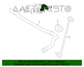 Скоба кріплення переднього стабілізатора права Toyota Rav4 19-