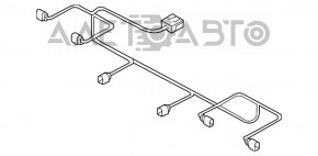 Проводка переднего бампера Audi A6 C7 12-15 дорест под парктроники
