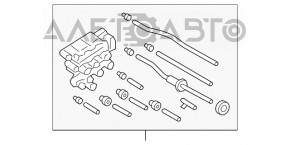 Блок клапанов пневмоподвески Audi Q7 16-