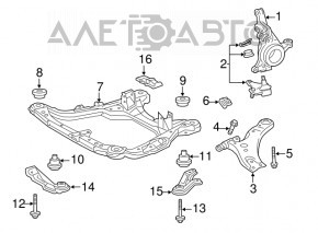 Подрамник передний Lexus RX350 RX450h 10-15