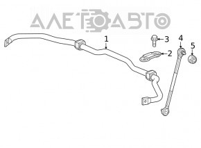 Скоба крепления переднего стабилизатора правая Honda Civic XI FE/FL 22-