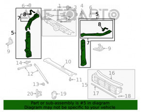 Окуляр лівий Lexus ES250 ES300h ES350 19-