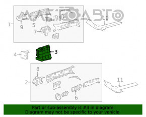 Захист арки збоку правий Lexus ES250 ES300h ES350 19-