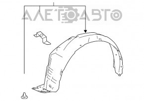 Підкрилок передній правий Toyota Rav4 19- FPS