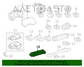 Управление климат-контролем Toyota Rav4 19- dual zone