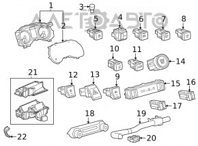 Управління клімат-контролем Toyota Rav4 19- dual zone