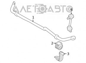 Стабилизатор задний Nissan Rogue 21-23 FWD JP built