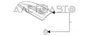 Крышка бокса багажника левая Toyota Venza 21- Limited, черная, хром