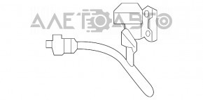 Шланг гальмівний задній правий Hyundai Elantra AD 17-20 під барабан новий OEM оригінал