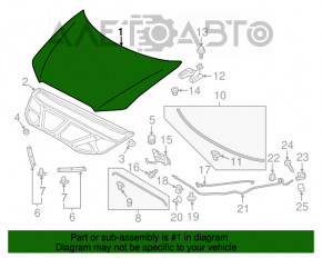 Капот голий Mitsubishi Outlander Sport ASX 10