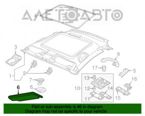 Козырек правый VW Beetle 12-19 черный