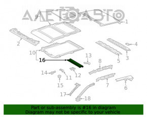 Шторка люка Toyota Rav4 19- серая