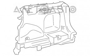 Обшивка арки левая Toyota Rav4 19- черная