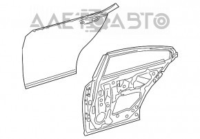 Дверь голая задняя левая Lexus ES250 ES300h ES350 19-20