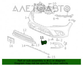 Воздуховод переднего бампера левый Honda Civic XI FE/FL 22- 5d