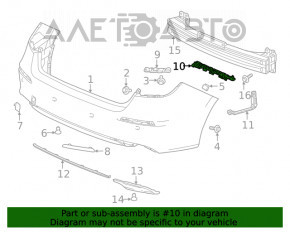 Крепление заднего бампера правое внешнее Honda Civic XI FE/FL 22- верхнее 4d