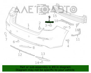 Кріплення заднього бампера праве внутрішнє Honda Civic XI FE/FL 22-5d