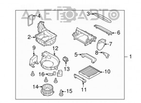 Резистор печки Subaru Outback 15-19 manual