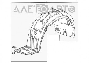 Подкрылок передний правый Honda Civic XI FE/FL 22- новый OEM оригинал