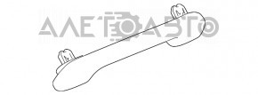 Ручка потолка передняя правая Toyota Highlander 14-19 беж