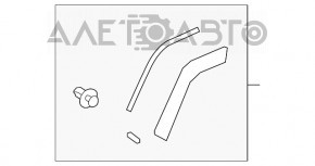 Накладка арки крыла задняя правая Toyota Rav4 19- на двери