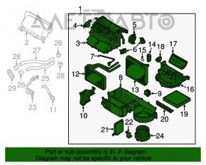 Печка в сборе Mitsubishi Outlander Sport ASX 10-