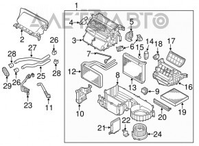 Печка в сборе Mitsubishi Outlander Sport ASX 10-