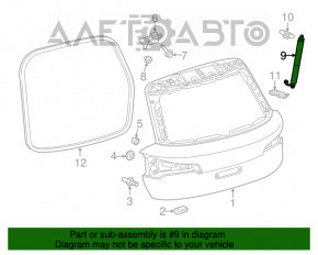 Амортизатор двері багажника правий Audi Q5 80A 23- злектро