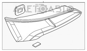 Фонарь правый Audi Q5 80A 21- LED