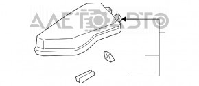 Верхня кришка блоку запобіжників підкапотна ліва Toyota Rav4 19-2.5