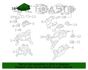 Верхня кришка блоку запобіжників підкапотна права Toyota Rav4 19-2.5