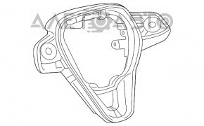 Кнопки управления на руле Toyota Rav4 19- без подогрева руля