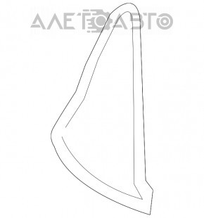 Накладка передньої панелі права збоку Hyundai Elantra AD 17-18 сіра