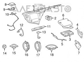 Динамік передній передній лев Toyota Camry v70 18-