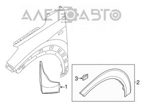Накладка арки крыла передняя правая Hyundai Tucson 16-20 новый OEM оригинал