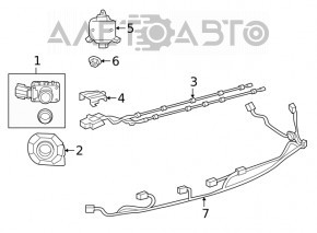 Парктроник передний внешний Lexus ES250 ES300h ES350 19-