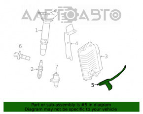 Кронштейн блоку ECU комп'ютера двигуна Toyota Rav4 19-2.5 нижній